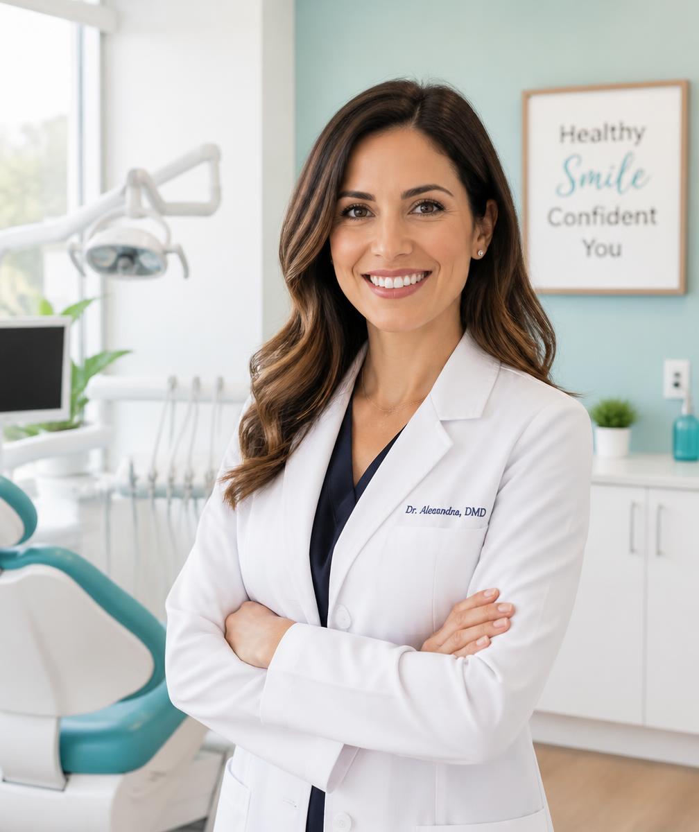 Dr. Marianna Zadov in a bright Fort Myers dental office